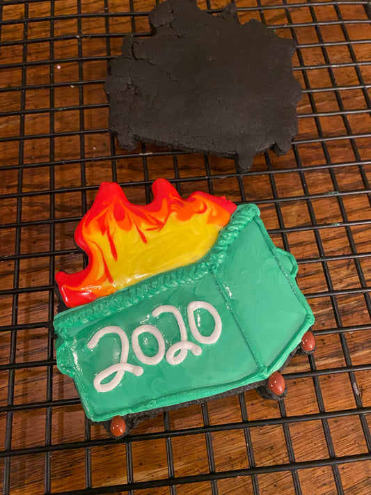Dumpster Fire Cookie
