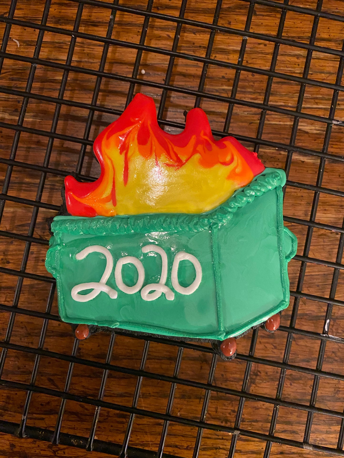 Dumpster Fire Cookie