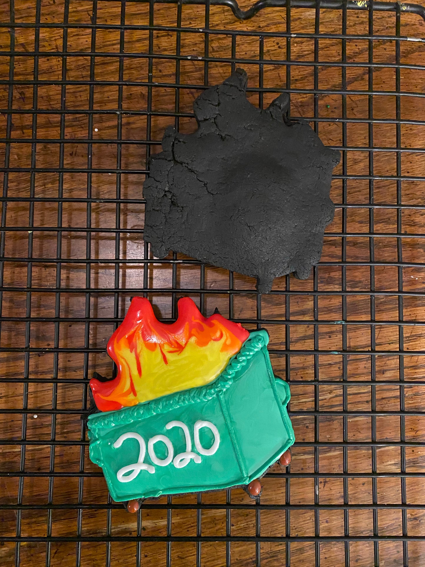 Dumpster Fire Cookie