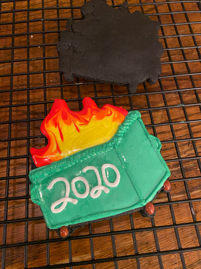 Dumpster Fire Cookie