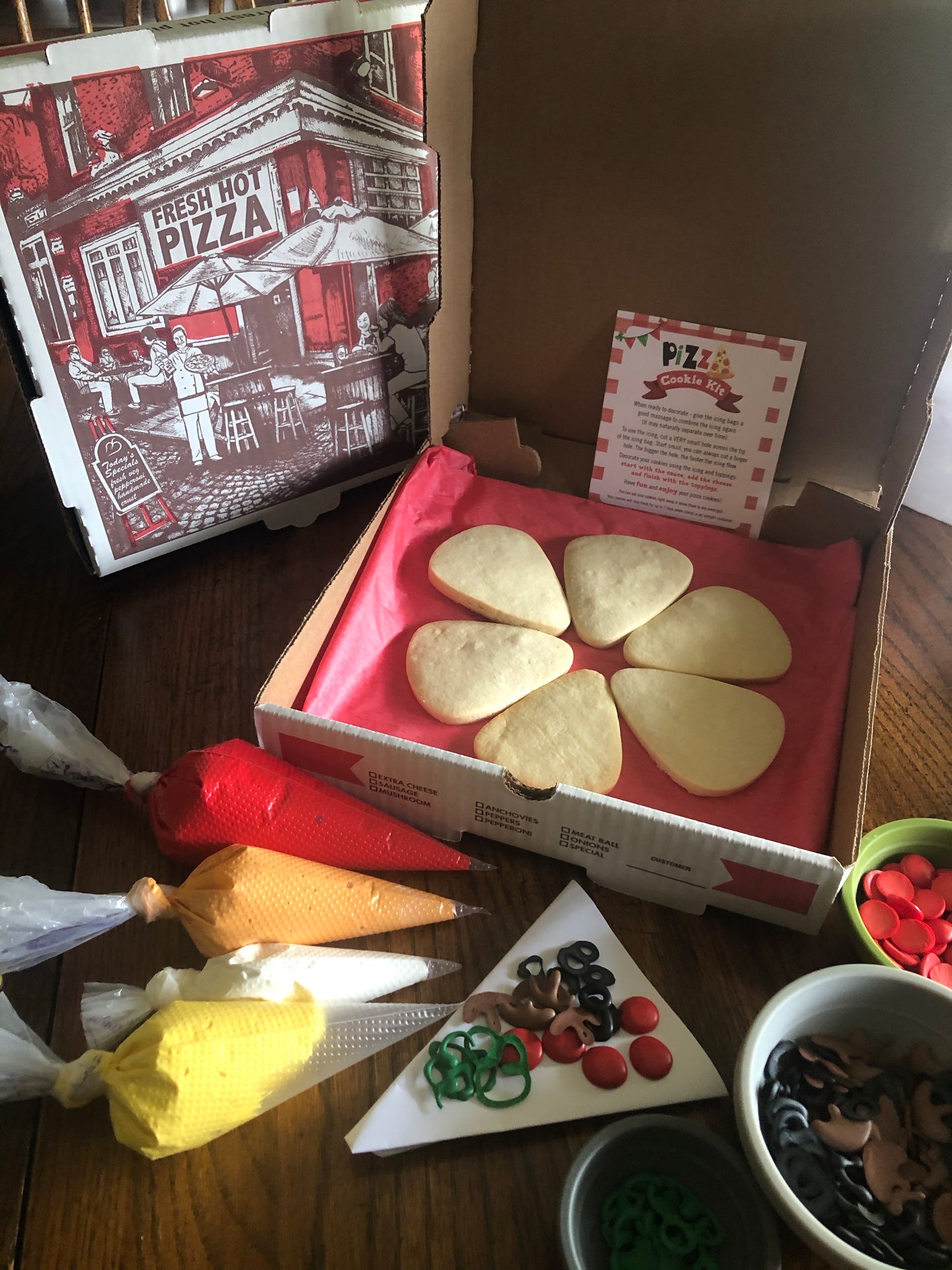 DIY Pizza Cookie Kit